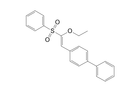 (E)-2-(4-Biphenylyl)-1-ethoxyethenyl phenyl sulfone