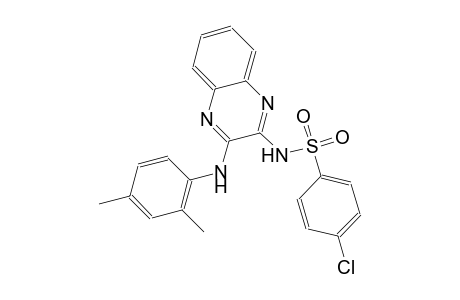 benzenesulfonamide, 4-chloro-N-[3-[(2,4-dimethylphenyl)amino]-2-quinoxalinyl]-