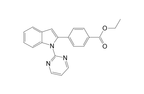 Ethyl 4-{1-(pyrimidin-2-yl)-1H-indol-2-yl}benzoate