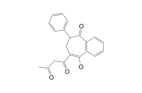 4-(3-OXOBUTYRYL)-2-PHENYLBENZOCYCLOHEPTAN-1,5-DIONE