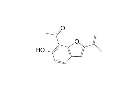 Ethanone, 1-[6-hydroxy-2-(1-methylethenyl)-7-benzofuranyl]-