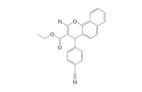 2-AMINO-4-(PARA-CYANOPHENYL)-3-ETHOXYCARBONYL-4H-NAPHTHO-[1.2-B]-PYRAN