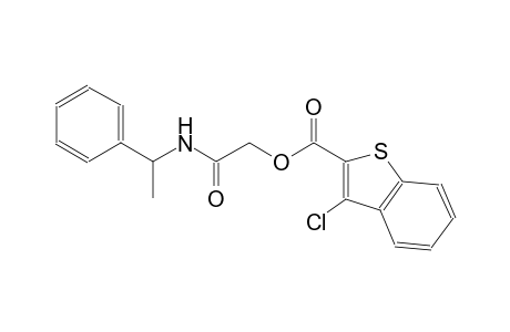 2-oxo-2-[(1-phenylethyl)amino]ethyl 3-chloro-1-benzothiophene-2-carboxylate