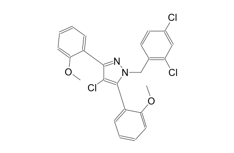 4-chloro-1-(2,4-dichlorobenzyl)-3,5-bis(2-methoxyphenyl)-1H-pyrazole