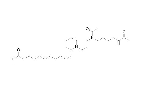 11-[1-(8-acetamido-4-acetyl-4-aza-octyl)-2-piperidyl]undecanoic acid methylester