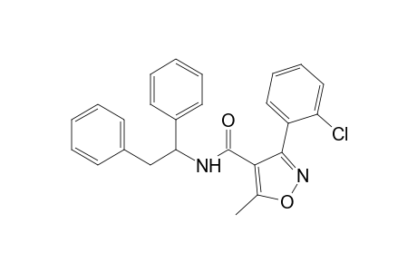 3-(o-chlorophenyl)-N-(1,2-diphenylethyl)-5-methyl-1-isoxazolecarboxamide
