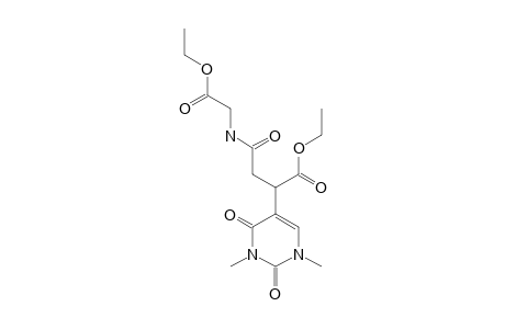3-(ETHOXYCARBONYL)-N-[(ETHOXYCARBONYL)-METHYL]-3-(1,2,3,4-TETRAHYDRO-1,3-DIMETHYL-2,4-DIOXOPYRIMIDIN-5-YL)-PROPANAMIDE