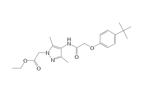 1H-Pyrazole-1-acetic acid, 4-[[2-[4-(1,1-dimethylethyl)phenoxy]acetyl]amino]-3,5-dimethyl-, ethyl ester