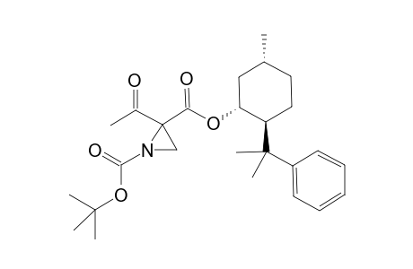 2-Acetyl-aziridine-1,2-dicarboxylic acid 1-tert-butyl ester 2-[(1R,2S,5R)-5-methyl-2-(1-methyl-1-phenyl-e thyl)-cyclohexyl]ester