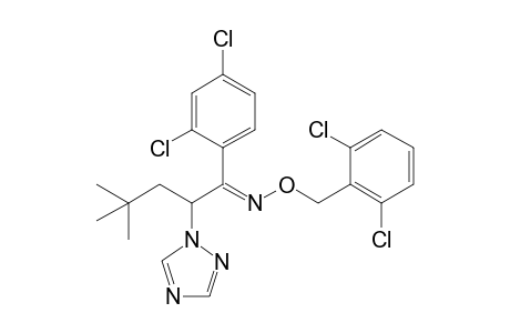 1-Pentanone, 1-(2,4-dichlorophenyl)-4,4-dimethyl-2-(1H-1,2,4-triazol-1-yl)-, O-[(2,6-dichlorophenyl)methyl]oxime