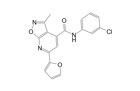 isoxazolo[5,4-b]pyridine-4-carboxamide, N-(3-chlorophenyl)-6-(2-furanyl)-3-methyl-