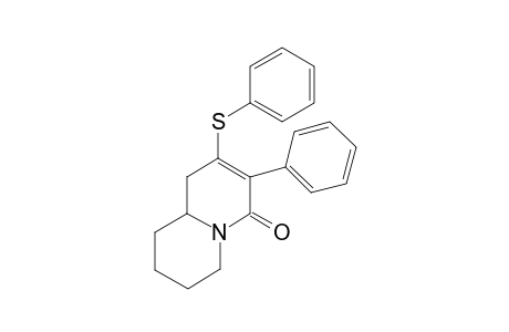 3-Phenyl-2-(phenylthio)-1,6,7,8,9,9a-hexahydro-4-quinolizinone