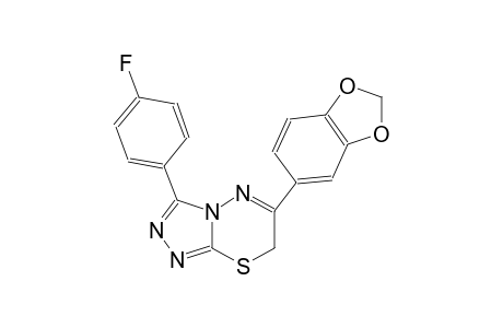 6-(1,3-benzodioxol-5-yl)-3-(4-fluorophenyl)-7H-[1,2,4]triazolo[3,4-b][1,3,4]thiadiazine