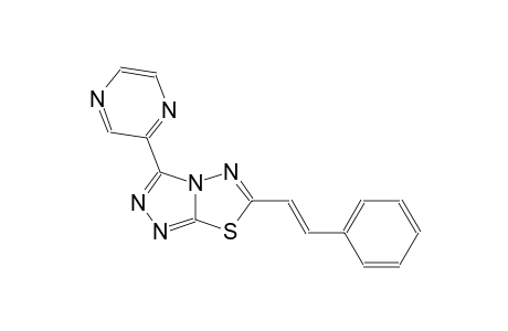 [1,2,4]triazolo[3,4-b][1,3,4]thiadiazole, 6-[(E)-2-phenylethenyl]-3-pyrazinyl-