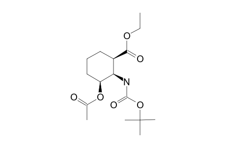 ETHYL-(SYN)-(SYN)-3-ACETOXY-2-TERT.-BUTOXYCARBONYLAMINO-CYCLOHEXANE-CARBOXYLATE