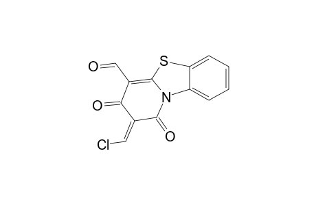 1H-pyrido[2,1-b]benzothiazole-4-carboxaldehyde, 2-(chloromethylene)-2,3-dihydro-1,3-dioxo-