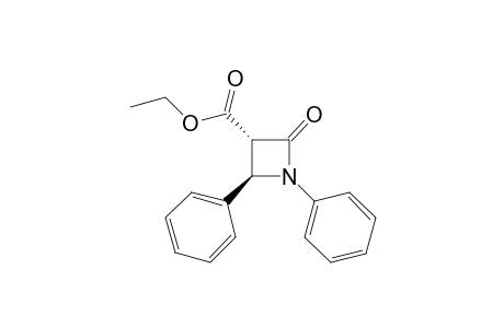 Ethyl 1,4-Diphenyl-2-oxoazetidine-3-carboxylate