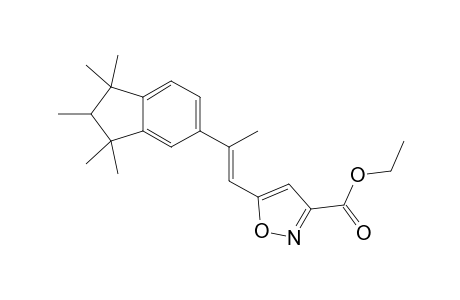 2-(1,1,2,3,3-Trimethyl-indanyl-5)-1-(3-carboxyethyl-isoxazolyl-5)-propene-(E)