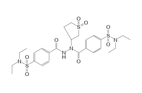 4-{[2-{4-[(diethylamino)sulfonyl]benzoyl}-2-(1,1-dioxidotetrahydro-3-thienyl)hydrazino]carbonyl}-N,N-diethylbenzenesulfonamide