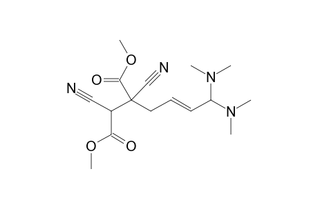 (E)-dimethyl 2-(4,4-bis(dimethylamino)but-2-enyl)-2,3-dicyanosuccinate