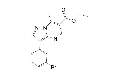 pyrazolo[1,5-a]pyrimidine-6-carboxylic acid, 3-(3-bromophenyl)-7-methyl-, ethyl ester