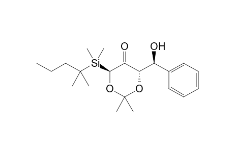 (S,S,S')-4-(Dimethyl-tert-hexylsilyl)-2,2-dimethyl-6-(.alpha.-hydroxybenzyl)-1.3-dioxan-5-one