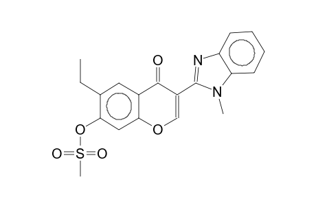 3-(1-methyl-2-benzimidazolyl)-6-ethyl-7-methylsulphonyloxychromone