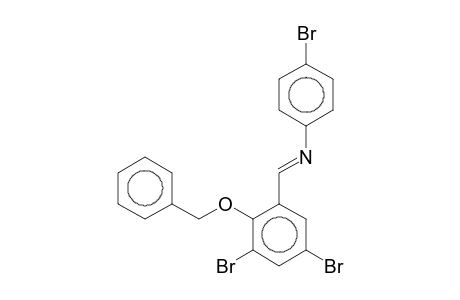 N-((E)-[2-(Benzyloxy)-3,5-dibromophenyl]methylidene)-4-bromoaniline