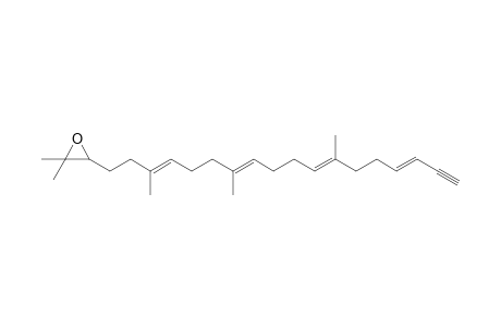 2,2-Dimethyl-3-[(3E,7E,11E,15E)-3,7,12-trimethyloctadeca-3,7,11,15-tetraen-17-ynyl]oxirane