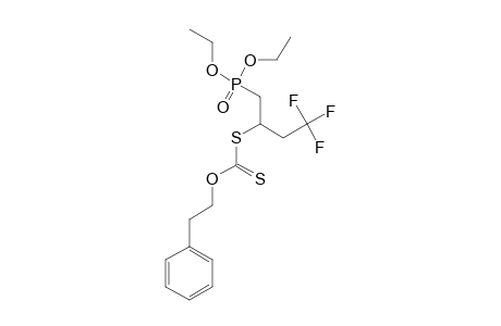 4,4,4-TRIFLUORO-2-(PHENETHYLOXYTHIOCARBONYLSULFANYLBUTYL)-PHOSPHONIC-ACID-DIETHYLESTER