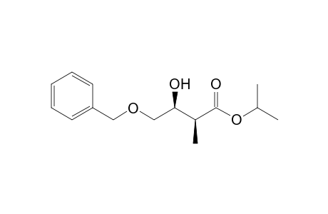 (2S,3S)-iso-Propyl 4-benzyloxy-3-hydroxy-2-methylbutyrate