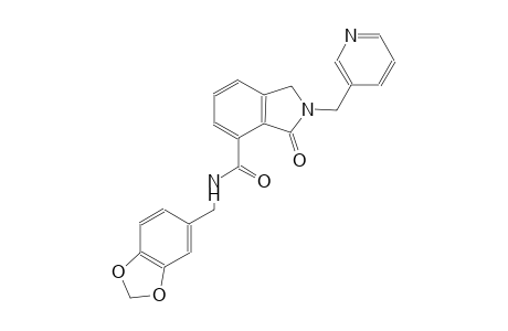 N-(1,3-benzodioxol-5-ylmethyl)-3-oxo-2-(3-pyridinylmethyl)-4-isoindolinecarboxamide