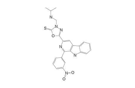 1-(3-NITROPHENYL)-3-[3-ISOPROPYLAMINO-(METHYL)-2-THIOXO-1,3,4-OXADIAZOL-5-YL]-BETA-CARBOLINE