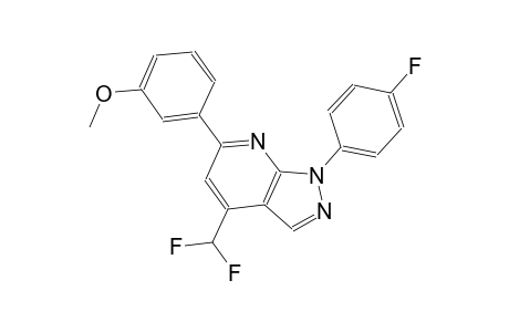 1H-pyrazolo[3,4-b]pyridine, 4-(difluoromethyl)-1-(4-fluorophenyl)-6-(3-methoxyphenyl)-