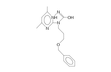 3-(3-Benzyloxy-propyl)-5,7-dimethyl(1,2,4)triazolo(1,5-A)pyrimidinium-2-olate