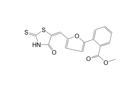benzoic acid, 2-[5-[(E)-(4-oxo-2-thioxo-5-thiazolidinylidene)methyl]-2-furanyl]-, methyl ester