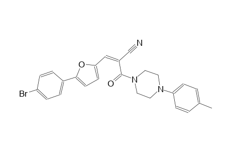 (2Z)-3-[5-(4-bromophenyl)-2-furyl]-2-{[4-(4-methylphenyl)-1-piperazinyl]carbonyl}-2-propenenitrile