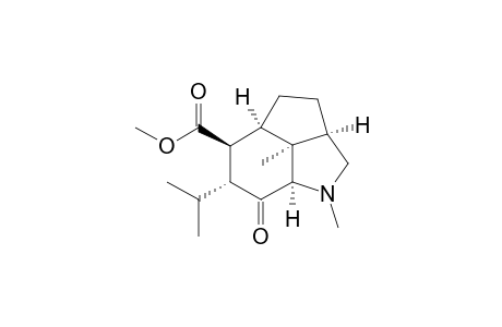 1H-Cyclopent[cd]indole-5-carboxylic acid, decahydro-1,7b-dimethyl-6-(1-methylethyl)-7-oxo-, methyl ester, (2a.alpha.,4a.alpha.,5.beta.,6.alpha.,7a.alpha.,7b.alpha.)-(.+-.)-