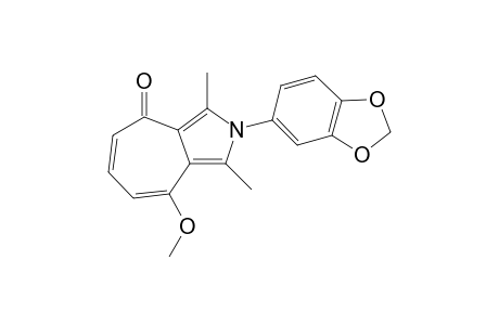 Cyclohepta[c]pyrrol-4(2H)-one, 2-(1,3-benzodioxol-5-yl)-8-methoxy-1,3-dimethyl-