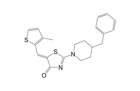 (5Z)-2-(4-benzyl-1-piperidinyl)-5-[(3-methyl-2-thienyl)methylene]-1,3-thiazol-4(5H)-one