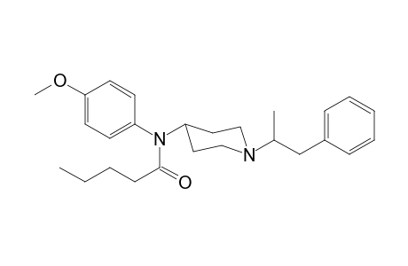 N-4-Methoxyphenyl-N-[1-(1-phenylpropan-2-yl)piperidin-4-yl]pentanamide