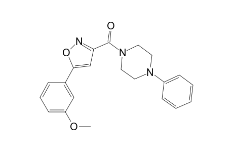[5-(3-Methoxyphenyl)-1,2-oxazol-3-yl](4-phenylpiperazin-1-yl)methanone