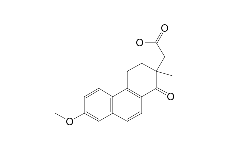 2-(1-keto-7-methoxy-2-methyl-3,4-dihydrophenanthren-2-yl)acetic acid