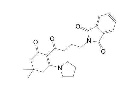 2-[4-(4,4-dimethyl-6-oxidanylidene-2-pyrrolidin-1-yl-cyclohexen-1-yl)-4-oxidanylidene-butyl]isoindole-1,3-dione