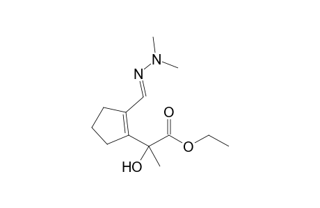2-(1-Ethoxycarbonyl-1-hydroxyethyl)cyclopentene-1-carboxaldehyde N,N-dimethylhydrazone