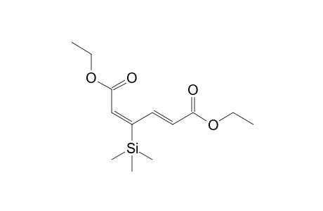 Diethyl (2E,4E)-3-(trimethylsilyl)hexa-2,4-dienedioate
