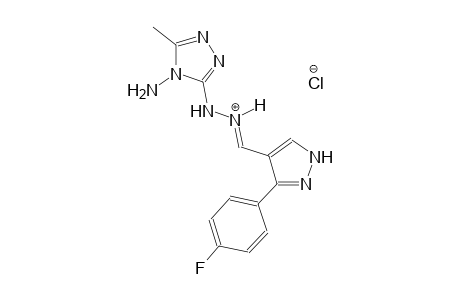 hydrazinium, 2-(4-amino-5-methyl-4H-1,2,4-triazol-3-yl)-1-[[3-(4-fluorophenyl)-1H-pyrazol-4-yl]methylene]-, chloride, (1E)-