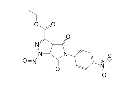 ethyl 5-(4-nitrophenyl)-1-nitroso-4,6-dioxo-1,3a,4,5,6,6a-hexahydropyrrolo[3,4-c]pyrazole-3-carboxylate