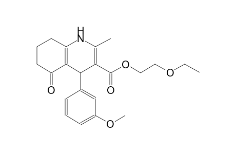 2-ethoxyethyl 4-(3-methoxyphenyl)-2-methyl-5-oxo-1,4,5,6,7,8-hexahydro-3-quinolinecarboxylate