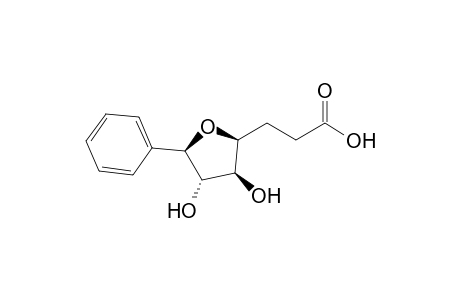 3-[(2S,3S,4S,5R)-3,4-bis(oxidanyl)-5-phenyl-oxolan-2-yl]propanoic acid